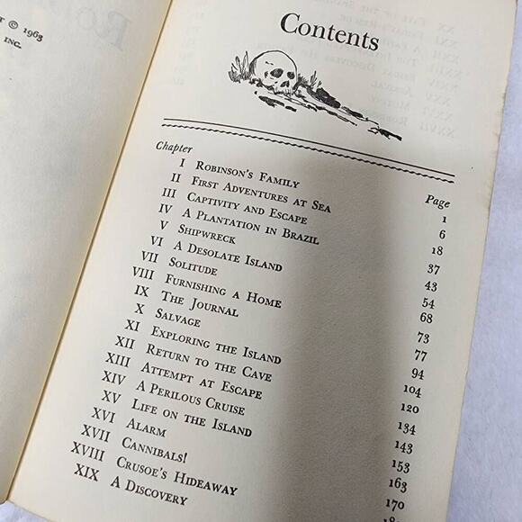 Vintage Fictional Book, 60s Robinson Crusoe Hardback Story Book - Picture 3 of 6